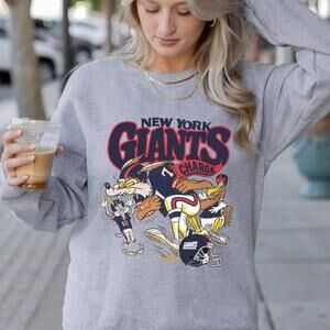 Nfl New York Giants Charge Looney Tunes Sweatshirt, Unisex Style Sweater